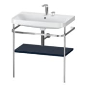 Duravit Möbelwaschtisch-Kombi Happy D.2 Plus 77,5x49cm, 2 HL, blau s-matt, m Konsole