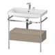 Duravit Möbelwaschtisch-Kombi Happy D.2 Plus 77,5x49cm, 2 HL, lei, m Kons, 1 Lad-1