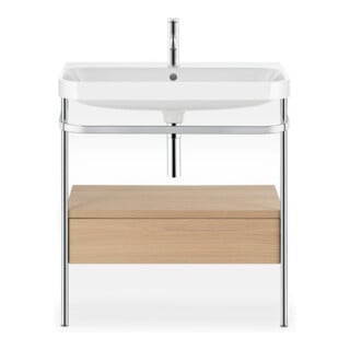 Duravit Möbelwaschtisch-Kombi Happy D.2 Plus 77,5x49cm, 2 HL, Me E, m Kons, 1 Lad