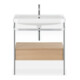 Duravit Möbelwaschtisch-Kombi Happy D.2 Plus 77,5x49cm, 2 HL, Me E, m Kons, 1 Lad-1