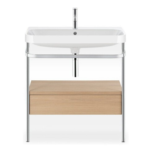 Duravit Möbelwaschtisch-Kombi Happy D.2 Plus 77,5x49cm, 2 HL, Me E, m Kons, 1 Lad