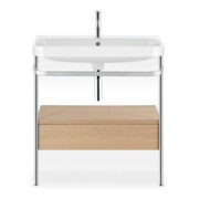 Duravit Möbelwaschtisch-Kombi Happy D.2 Plus 77,5x49cm, 2 HL, Me E, m Kons, 1 Lad