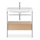 Duravit Möbelwaschtisch-Kombi Happy D.2 Plus 77,5x49cm, 2 HL, Me E, m Kons, 1 Lad-3