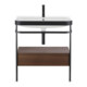 Duravit Möbelwaschtisch-Kombi Happy D.2 Plus 77,5x49cm, 2 HL, Nussb geb., m Konsole-1