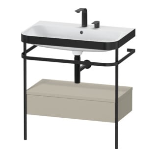 Duravit Möbelwaschtisch-Kombi Happy D.2 Plus 77,5x49cm, 2 HL, T m, m Konso, 1 Lad