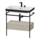 Duravit Möbelwaschtisch-Kombi Happy D.2 Plus 77,5x49cm, 2 HL, T m, m Konso, 1 Lad-1