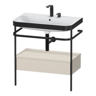 Duravit Möbelwaschtisch-Kombi Happy D.2 Plus 77,5x49cm, 2 HL, T m, m Konso, 1 Lad
