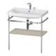 Duravit Möbelwaschtisch-Kombi Happy D.2 Plus 77,5x49cm, 2 HL, Tau s-matt, m Konsole-1