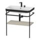Duravit Möbelwaschtisch-Kombi Happy D.2 Plus 77,5x49cm, 2 HL, Tau s-matt, m Konsole-1