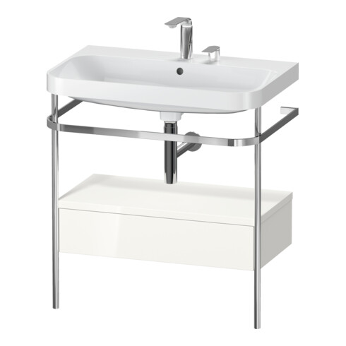 Duravit Möbelwaschtisch-Kombi Happy D.2 Plus 77,5x49cm, 2 HL, w g, m Kons, 1 Lad