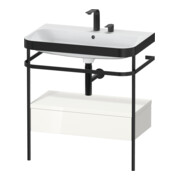 Duravit Möbelwaschtisch-Kombi Happy D.2 Plus 77,5x49cm, 2 HL, w g, m Konso, 1 Lad