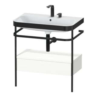 Duravit Möbelwaschtisch-Kombi Happy D.2 Plus 77,5x49cm, 2 HL, w m, m Konso, 1 Lad