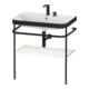 Duravit Möbelwaschtisch-Kombi Happy D.2 Plus 77,5x49cm, 2 HL, we hgl, m Metallkonsole-1