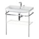 Duravit Möbelwaschtisch-Kombi Happy D.2 Plus 77,5x49cm, 2 HL, we matt, m Konsole-1