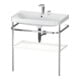 Duravit Möbelwaschtisch-Kombi Happy D.2 Plus 77,5x49cm, 2 HL, we s-matt, m Konsole-1