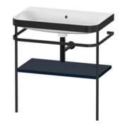 Duravit Möbelwaschtisch-Kombi Happy D.2 Plus 77,5x49cm, o. HL, blau s-matt, m Konsole