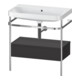Duravit Möbelwaschtisch-Kombi Happy D.2 Plus 77,5x49cm, o HL, gra m, m Kons, 1 Lad-1