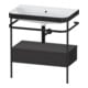 Duravit Möbelwaschtisch-Kombi Happy D.2 Plus 77,5x49cm, o HL, gra m, m Konso, 1 Lad-1