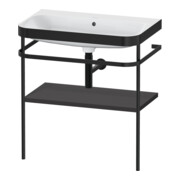 Duravit Möbelwaschtisch-Kombi Happy D.2 Plus 77,5x49cm, o. HL, graph matt, m Konsole