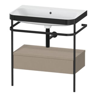Duravit Möbelwaschtisch-Kombi Happy D.2 Plus 77,5x49cm, o HL, lei, m Konso, 1 Lad