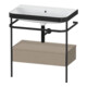 Duravit Möbelwaschtisch-Kombi Happy D.2 Plus 77,5x49cm, o HL, lei, m Konso, 1 Lad-1