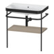 Duravit Möbelwaschtisch-Kombi Happy D.2 Plus 77,5x49cm, o. HL, lei, mit Metallkonsole-1