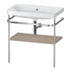 Duravit Möbelwaschtisch-Kombi Happy D.2 Plus 77,5x49cm, o. HL, lei, mit Metallkonsole-1