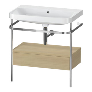 Duravit Möbelwaschtisch-Kombi Happy D.2 Plus 77,5x49cm, o HL, Me E, m Kons, 1 Lad