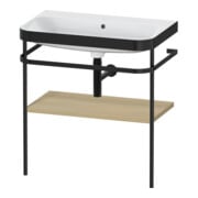Duravit Möbelwaschtisch-Kombi Happy D.2 Plus 77,5x49cm, o. HL, Medit. Ei, m Konsole