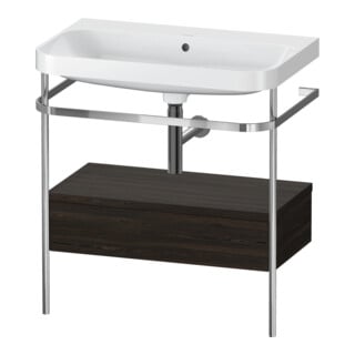 Duravit Möbelwaschtisch-Kombi Happy D.2 Plus 77,5x49cm, o HL, N geb, m Kons, 1 Lad