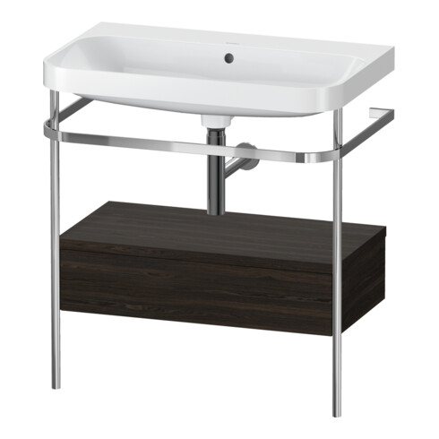 Duravit Möbelwaschtisch-Kombi Happy D.2 Plus 77,5x49cm, o HL, N geb, m Kons, 1 Lad