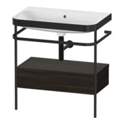 Duravit Möbelwaschtisch-Kombi Happy D.2 Plus 77,5x49cm, o HL, N geb, m Konso, 1 Lad