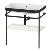 Duravit Möbelwaschtisch-Kombi Happy D.2 Plus 77,5x49cm, o HL, No we s-matt, m Konsole