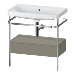Duravit Möbelwaschtisch-Kombi Happy D.2 Plus 77,5x49cm, o HL, st-g m, m Kons, 1 Lad