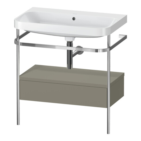 Duravit Möbelwaschtisch-Kombi Happy D.2 Plus 77,5x49cm, o HL, st-g m, m Kons, 1 Lad