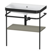 Duravit Möbelwaschtisch-Kombi Happy D.2 Plus 77,5x49cm, o HL, st-g s-matt, m Konsole