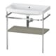 Duravit Möbelwaschtisch-Kombi Happy D.2 Plus 77,5x49cm, o HL, st-g s-matt, m Konsole-1