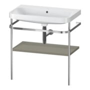 Duravit Möbelwaschtisch-Kombi Happy D.2 Plus 77,5x49cm, o HL, st-g s-matt, m Konsole