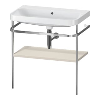 Duravit Möbelwaschtisch-Kombi Happy D.2 Plus 77,5x49cm, o. HL, Tau matt, m Konsole