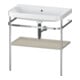 Duravit Möbelwaschtisch-Kombi Happy D.2 Plus 77,5x49cm, o. HL, Tau s-matt, m Konsole-1