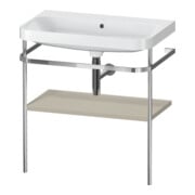Duravit Möbelwaschtisch-Kombi Happy D.2 Plus 77,5x49cm, o. HL, Tau s-matt, m Konsole