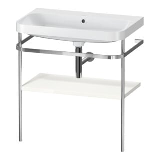 Duravit Möbelwaschtisch-Kombi Happy D.2 Plus 77,5x49cm, o. HL, we hgl, m Konsole