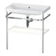 Duravit Möbelwaschtisch-Kombi Happy D.2 Plus 77,5x49cm, o. HL, we s-matt, m Konsole-1