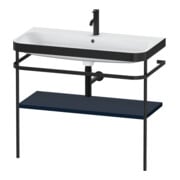 Duravit Möbelwaschtisch-Kombi Happy D.2 Plus 97,5x49cm, 1 HL, blau s-matt, m Konsole