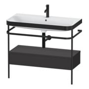 Duravit Möbelwaschtisch-Kombi Happy D.2 Plus 97,5x49cm, 1 HL, gra m, m Konso, 1 Lad