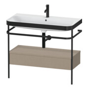Duravit Möbelwaschtisch-Kombi Happy D.2 Plus 97,5x49cm, 1 HL, lei, m Konso, 1 Lad