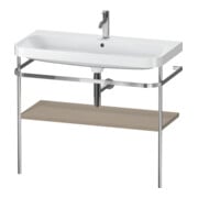 Duravit Möbelwaschtisch-Kombi Happy D.2 Plus 97,5x49cm, 1 HL, lei, mit Metallkonsole