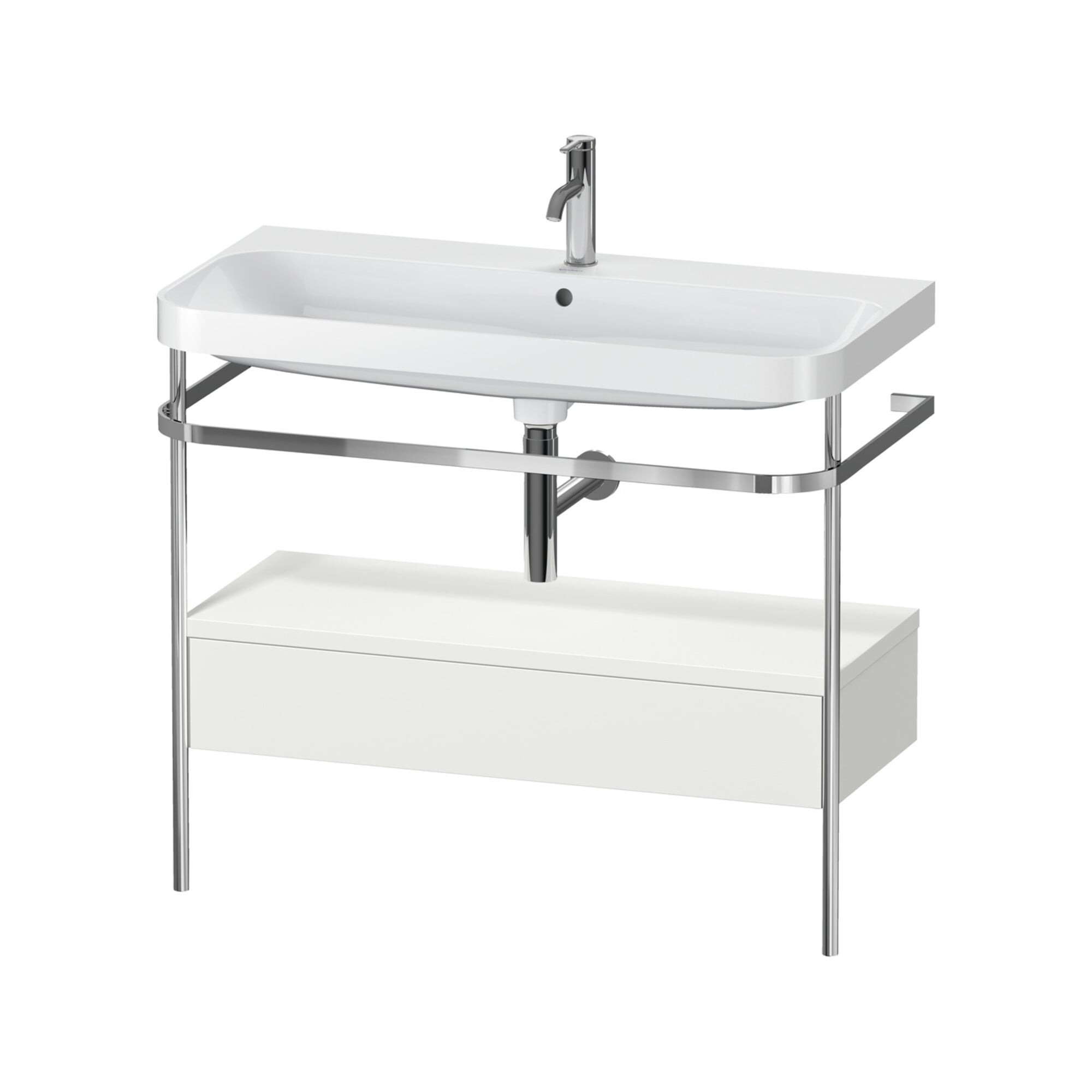 Duravit Möbelwaschtisch-Kombi Happy D.2 Plus 97,5x49cm, 1 HL, No w m, m Kons, 1 Lad
