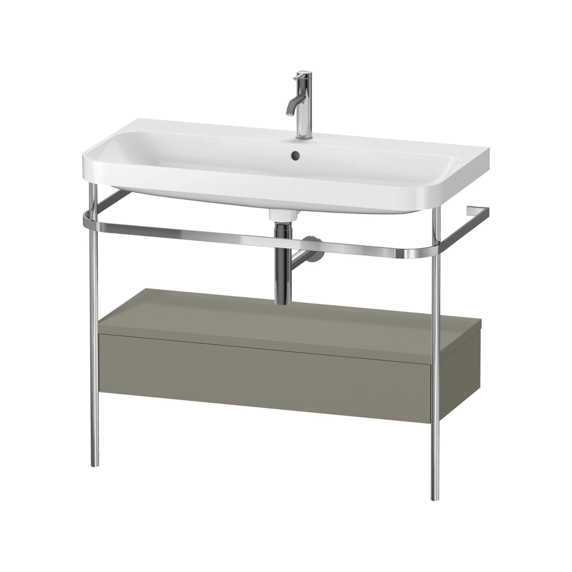 Duravit Möbelwaschtisch-Kombi Happy D.2 Plus 97,5x49cm, 1 HL, st-g m, m Kons, 1 Lad