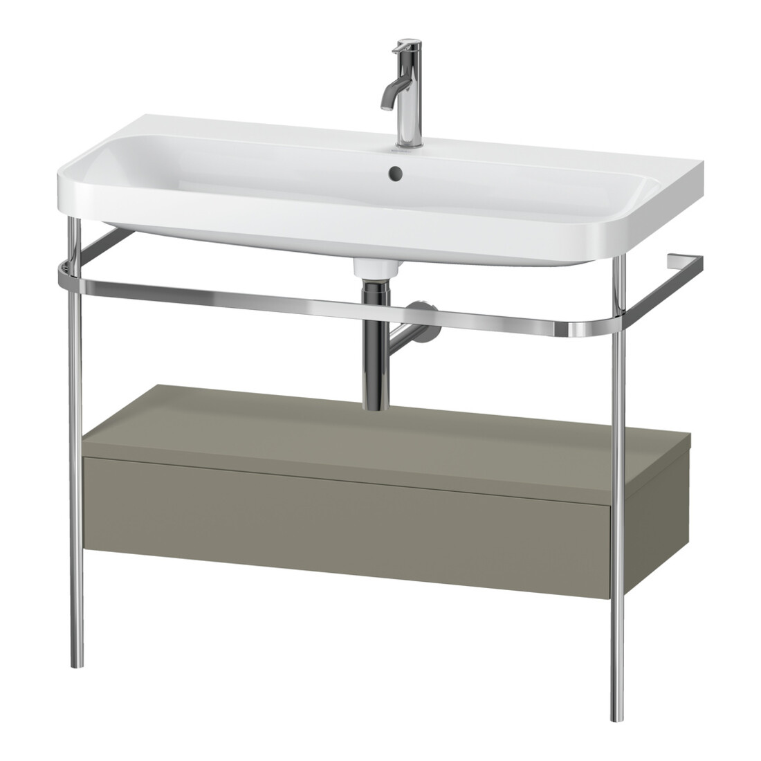 Duravit Möbelwaschtisch-Kombi Happy D.2 Plus 97,5x49cm, 1 HL, st-g m, m Kons, 1 Lad